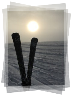Skilift Ghöch Ski Sonnenuntergang